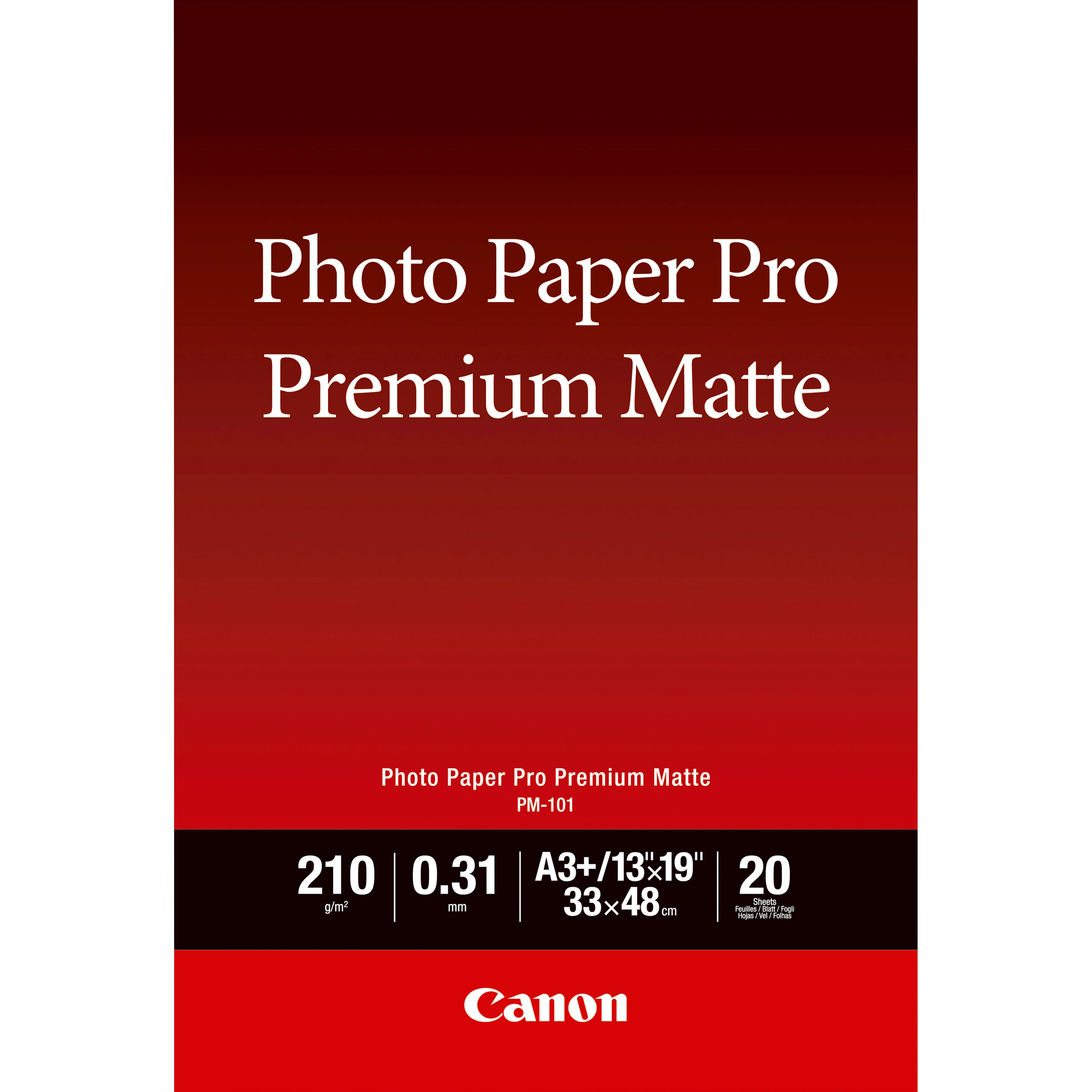 Papier photo A3 Plus Premium Mat PM-101 - 20 feuilles - Canon - visuel 1