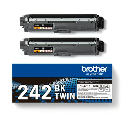 TN242BKTWIN Pack de deux cartouches de toner originales Brother – Noir - Toner - visuel 4