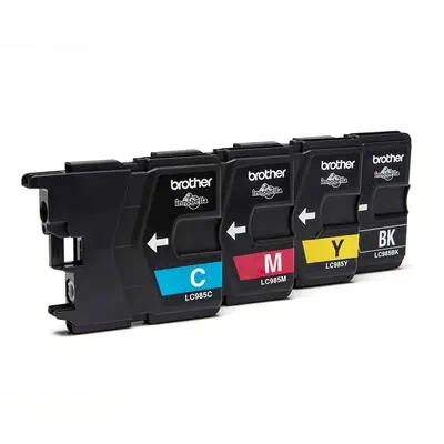 Brother LC985VALBPDR cartouche d'encre 4 pièce(s) Original Noir, Cyan, Magenta, Jaune - Cartouches d'encre - visuel 2