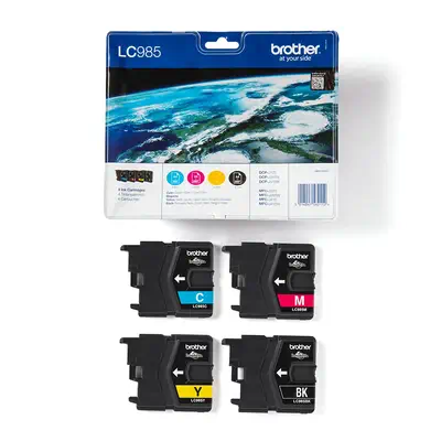 Brother LC985VALBPDR cartouche d'encre 4 pièce(s) Original Noir, Cyan, Magenta, Jaune - Cartouches d'encre - visuel 3