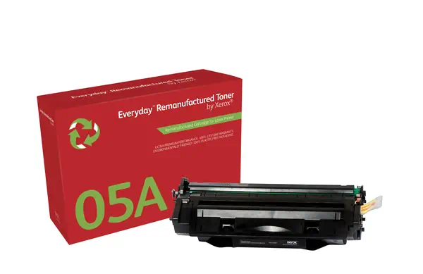 Toner remanufacturé Mono Everyday™ de Xerox compatible avec HP 05A (CE505A), Capacité standard - visuel 1