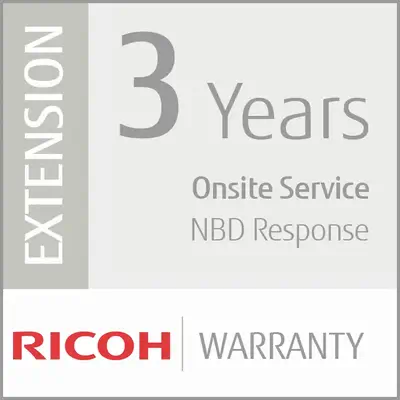 Extension de Garantie de 3 ans (Production Faible Volume) - Ricoh - Services et support pour imprimante - visuel 1
