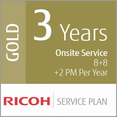 Contrat de Service Or de 3 ans (Production Faible Volume) - Ricoh - Services et support pour imprimante - visuel 1
