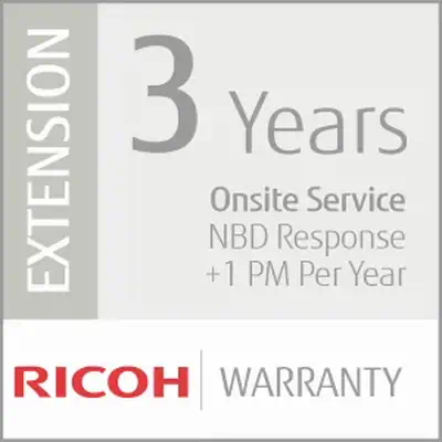 Extension de Garantie de 3 ans (Production Moyen Volume) - Ricoh - Services et support pour imprimante - visuel 1