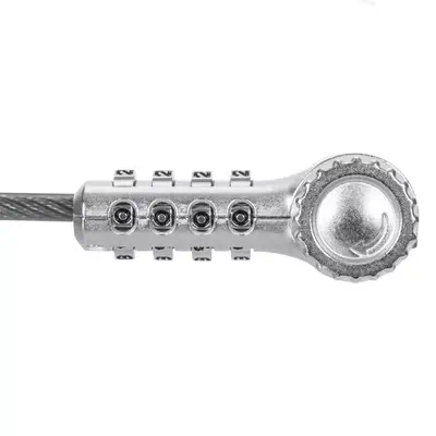 Targus ASP96RGL câble antivol Argent 2 m Targus - visuel 1 - hello RSE - Rotation de la tête de verrouillage à 360 degrés