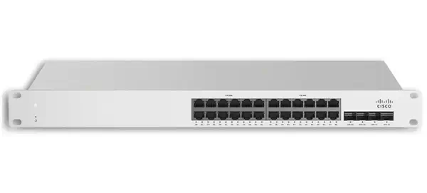 Cisco Meraki MS225-24P-HW Géré L2 Gigabit Ethernet (10/100/1000) Connexion Ethernet, supportant l'al - Switchs et Hubs - visuel 1