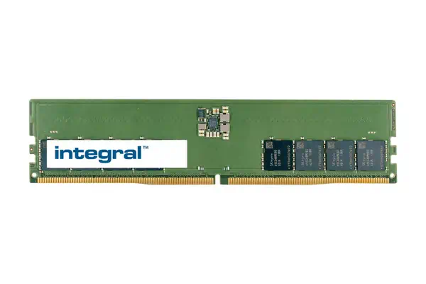16GB PC RAM MODULE DDR5 4800MHZ PC5-38400 UNBUFFERED NON-ECC 1.1V 2GX8 CL40 - Integral - Mémoire - visuel 1