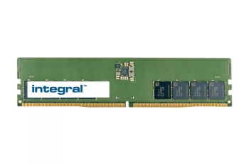 Achat Mémoire Integral 16GB PC RAM MODULE DDR5 4800MHZ PC5-38400 UNBUFFERED NON-ECC 1.1V 2GX8 CL40