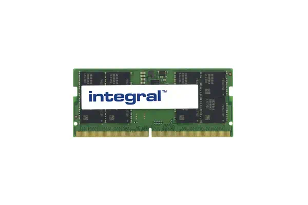 16GB LAPTOP RAM MODULE DDR5 4800MHZ PC5-38400 UNBUFFERED NON-ECC 1.1V 2GX8 CL40 INTEGRAL - Integral - Mémoire - visuel 1