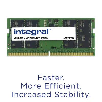 Integral IN5V16GNHRBX module de mémoire 16 Go 1 x 16 Go DDR5 262-pin SO-DIMM - Mémoire - visuel 2