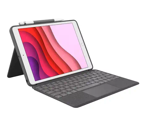 Logitech 920-009629 clavier pour tablette QWERTY Anglais britannique Smart Connector Graphite - Accessoires Tablette - visuel 1