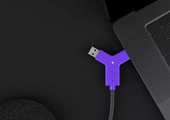 LOGITECH Swytch Hub 2 x HDMI + 1 Logitech - visuel 1 - hello RSE - POUR TOUTES LES SALLES DE RÉUNION