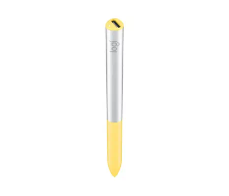 Logitech 914-000069 stylet 15 g Argent, Jaune Logitech - visuel 1 - hello RSE - UN OUTIL POLYVALENT POUR UN APPRENTISSAGE APPROFONDI