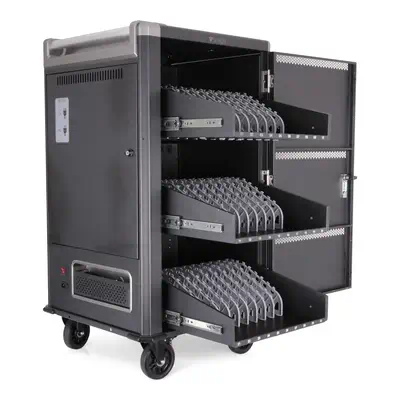 Chariot de charge pour 30 appareils - Sécurisez, stockez et rechargez vos ordinateurs portables, Chr - V7 - Accessoire - visuel 4