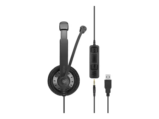 EPOS SC 75 USB MS double-sided wired headset with both 3 - Casque Micro - visuel 5
