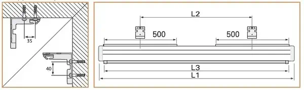 Compact RF Electrol 183x240 Matte White S - Da-Lite - Ecran de projection - visuel 3
