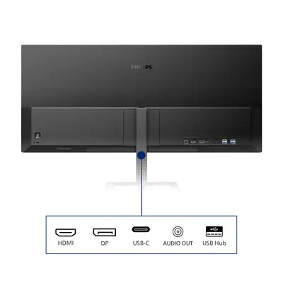 Philips E Line 346E2LAE/00 LED display 86,4 cm Philips - visuel 1 - hello RSE - Des images UltraWide CrystalClear QHD 3440 x 1440 pixels
