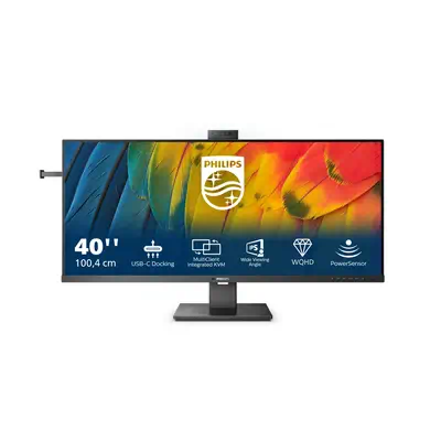Philips 5000 series 40B1U5601H/00 écran plat de PC Philips - visuel 1 - hello RSE - La connexion RJ-45 vers USB-C permet une connexion réseau facile et sécurisée
