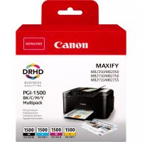 Revendeur officiel Canon Multipack de cartouches d'encre PGI-1500 BK/C/M/Y
