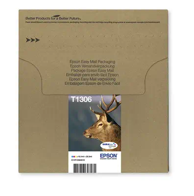 EPSON 1LB Multipack 3-colours T1306 DURABrite Ultra Ink Epson - visuel 1 - hello RSE - Réduisez vos coûts d'impression avec les cartouches d'encre très haute capacité