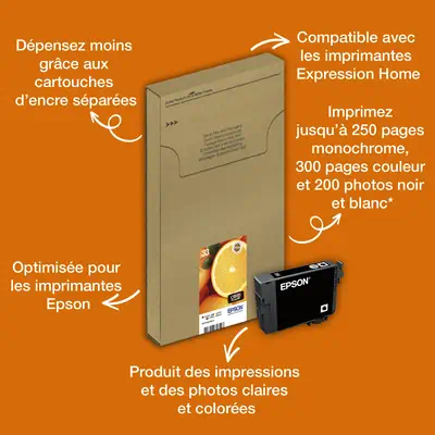 Encre EasyMail Claria Premium multipack 5 couleurs Oranges 33 - Epson - Cartouches d'encre - visuel 4