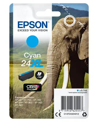 Achat EPSON 24XL cartouche dencre cyan haute capacité 8.7ml sur hello RSE - visuel 5