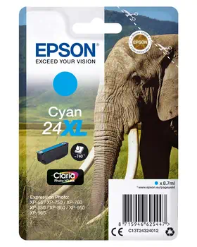 Achat EPSON 24XL cartouche dencre cyan haute capacité 8.7ml 740 et autres produits de la marque Epson