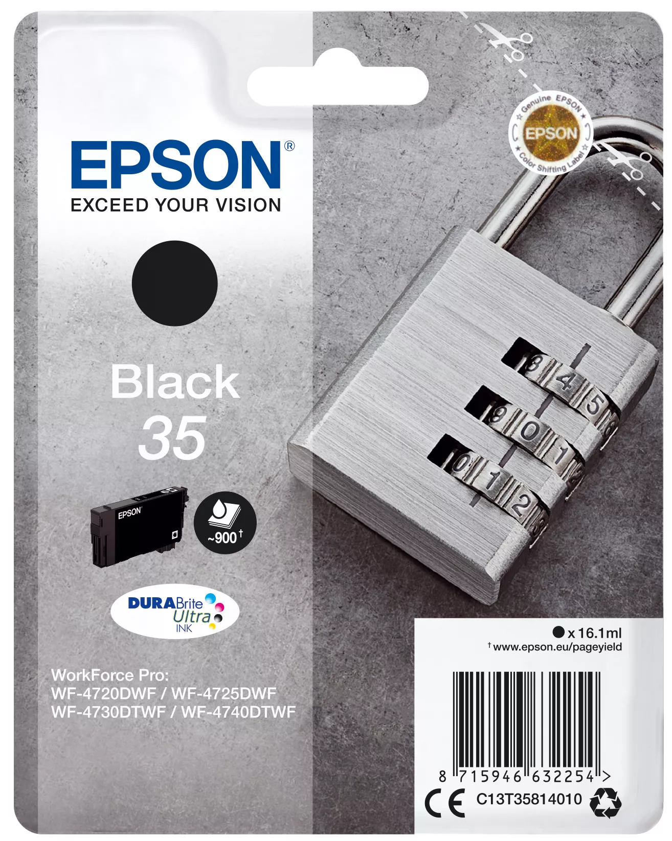 Achat EPSON 35 Ink Black 16.1ml Blister - 8715946632261