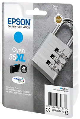 Vente Epson Padlock Singlepack Cyan 35XL DURABrite Ultra Ink Epson au meilleur prix - visuel 4