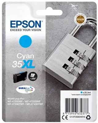 Achat Epson Padlock Singlepack Cyan 35XL DURABrite Ultra Ink sur hello RSE - visuel 3