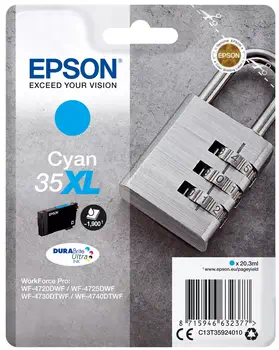 Achat Epson Padlock Singlepack Cyan 35XL DURABrite Ultra Ink au meilleur prix