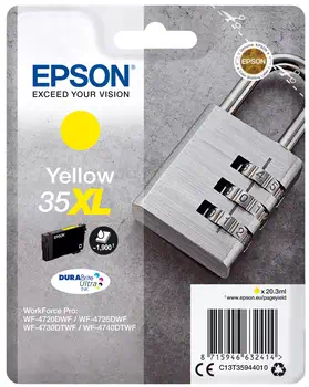 Achat Epson Padlock Singlepack Yellow 35XL DURABrite Ultra Ink sur hello RSE