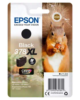 Achat EPSON Encre Claria Photo HD - Cartouche Ecureuil 378 Noir au meilleur prix