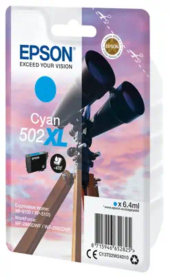 EPSON 1LB Singlepack Cyan 502XL Ink SEC w/s Epson - visuel 1 - hello RSE - Faible coût et fiabilité