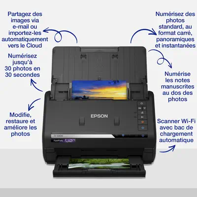 Epson FastFoto FF-680W Alimentation papier de scanner 600 x 600 DPI A4 Noir - Scanner - visuel 8