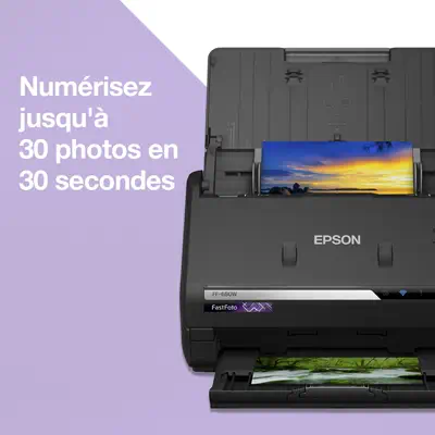 Epson FastFoto FF-680W Alimentation papier de scanner 600 x 600 DPI A4 Noir - Scanner - visuel 9