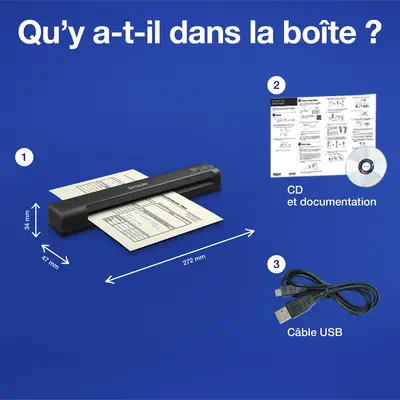 Epson WorkForce ES-50 Scanner portable 600 x 600 DPI A4 Noir - visuel 2