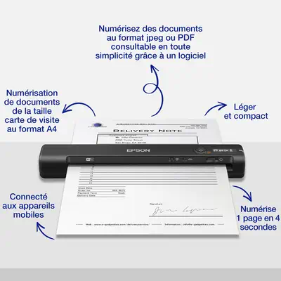 Epson WorkForce ES-60W Scanner portable 600 x 600 DPI A4 Noir - visuel 6