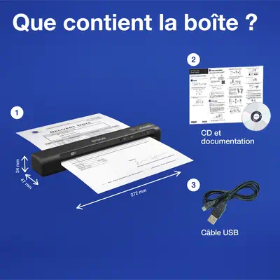 Epson WorkForce ES-60W Scanner portable 600 x 600 DPI A4 Noir - visuel 5