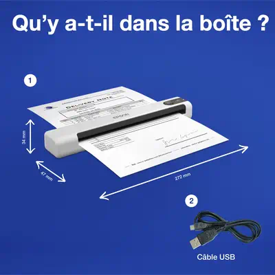 Epson WorkForce DS-70 Scanner portable 600 x 600 DPI A4 Blanc - visuel 8