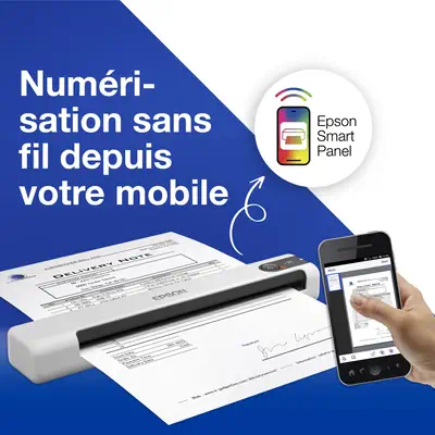 Epson WorkForce DS-80W Scanner portable 600 x 600 DPI A4 Blanc - visuel 4