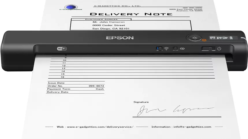 Revendeur officiel EPSON Workforce ES-60W Power PDF Scanner