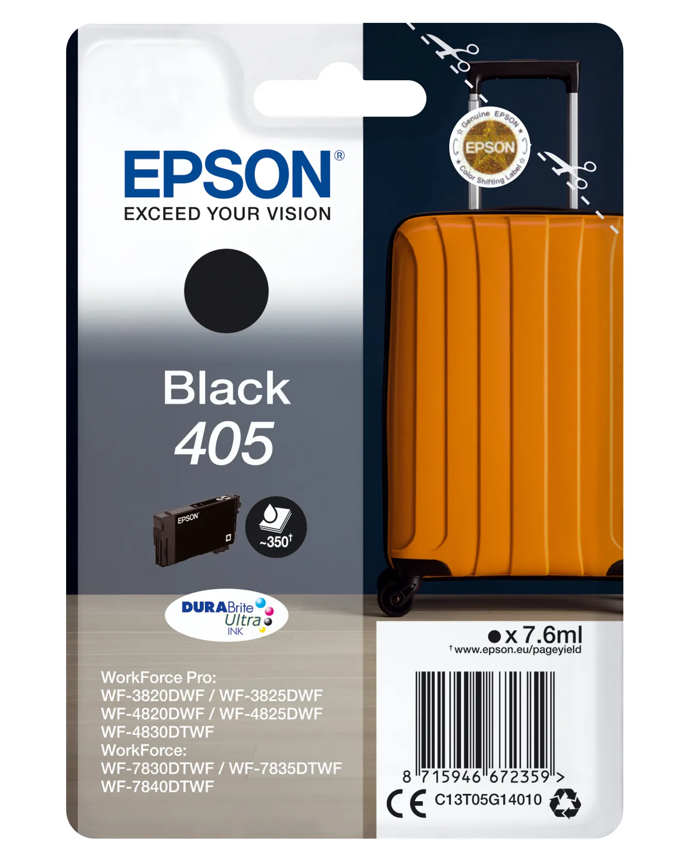 Achat EPSON Singlepack Black 405 DURABrite Ultra Ink sur hello RSE - visuel 3