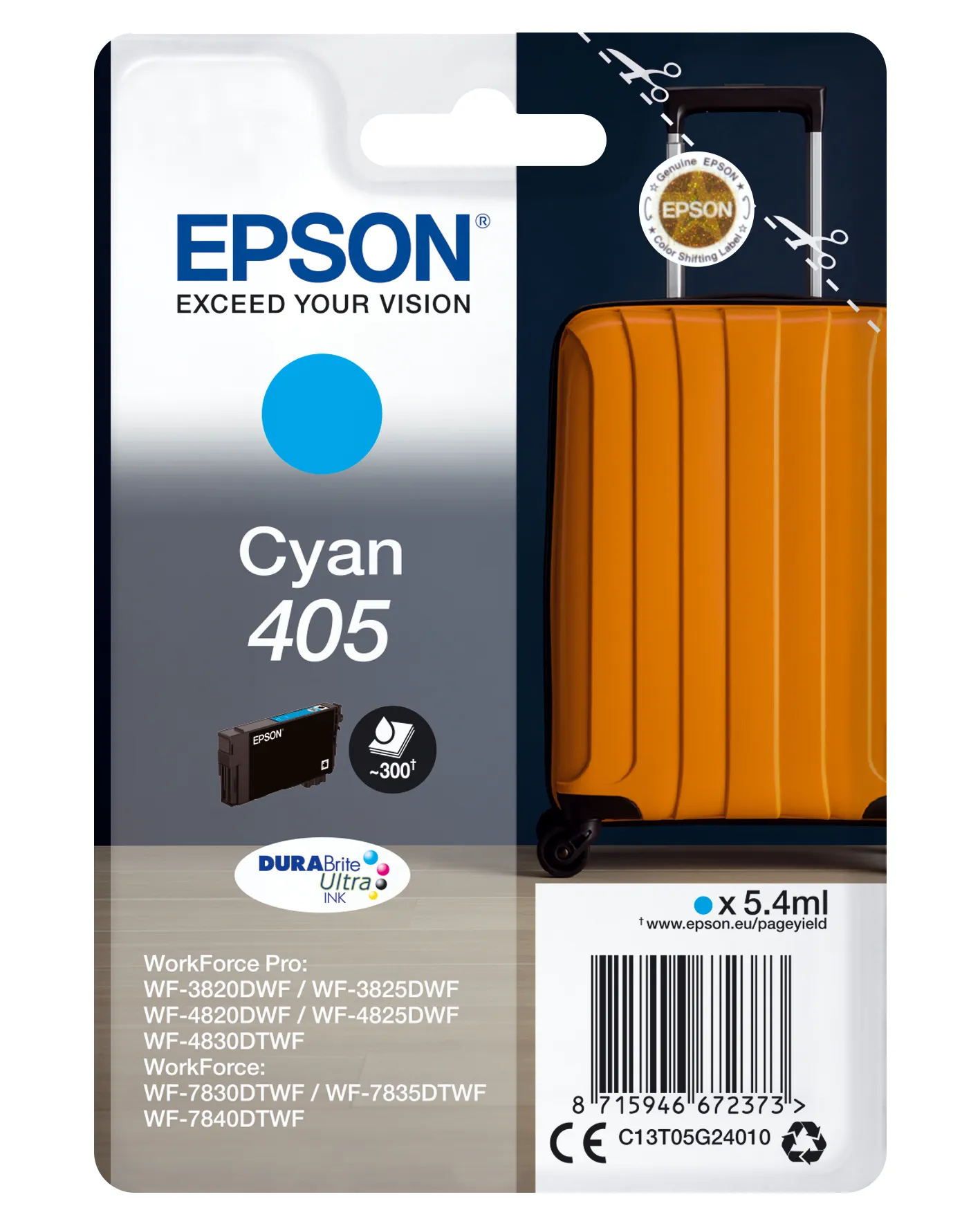 Achat Epson Singlepack Cyan 405 DURABrite Ultra Ink sur hello RSE - visuel 3