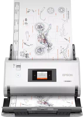 Epson WorkForce DS-32000 Alimentation papier de scanner 600 x 600 DPI A3 Blanc - Scanner - visuel 2