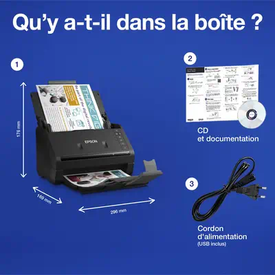 Epson WorkForce ES-500WII Alimentation papier de scanner 600 x 600 DPI A4 Noir - Scanner - visuel 10