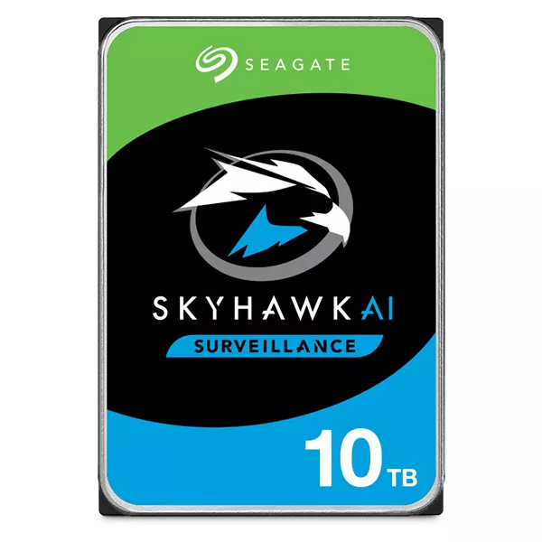 Achat Disque dur Interne SEAGATE Surveillance AI Skyhawk 10TB HDD SATA 6Gb/s