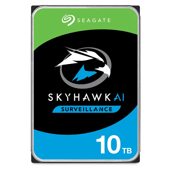 Achat Disque dur Interne SEAGATE Surveillance AI Skyhawk 10TB HDD SATA 6Gb/s