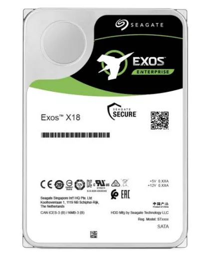 Achat SEAGATE Exos X18 10To HDD SATA 7200tpm 256Mo cache et autres produits de la marque Seagate