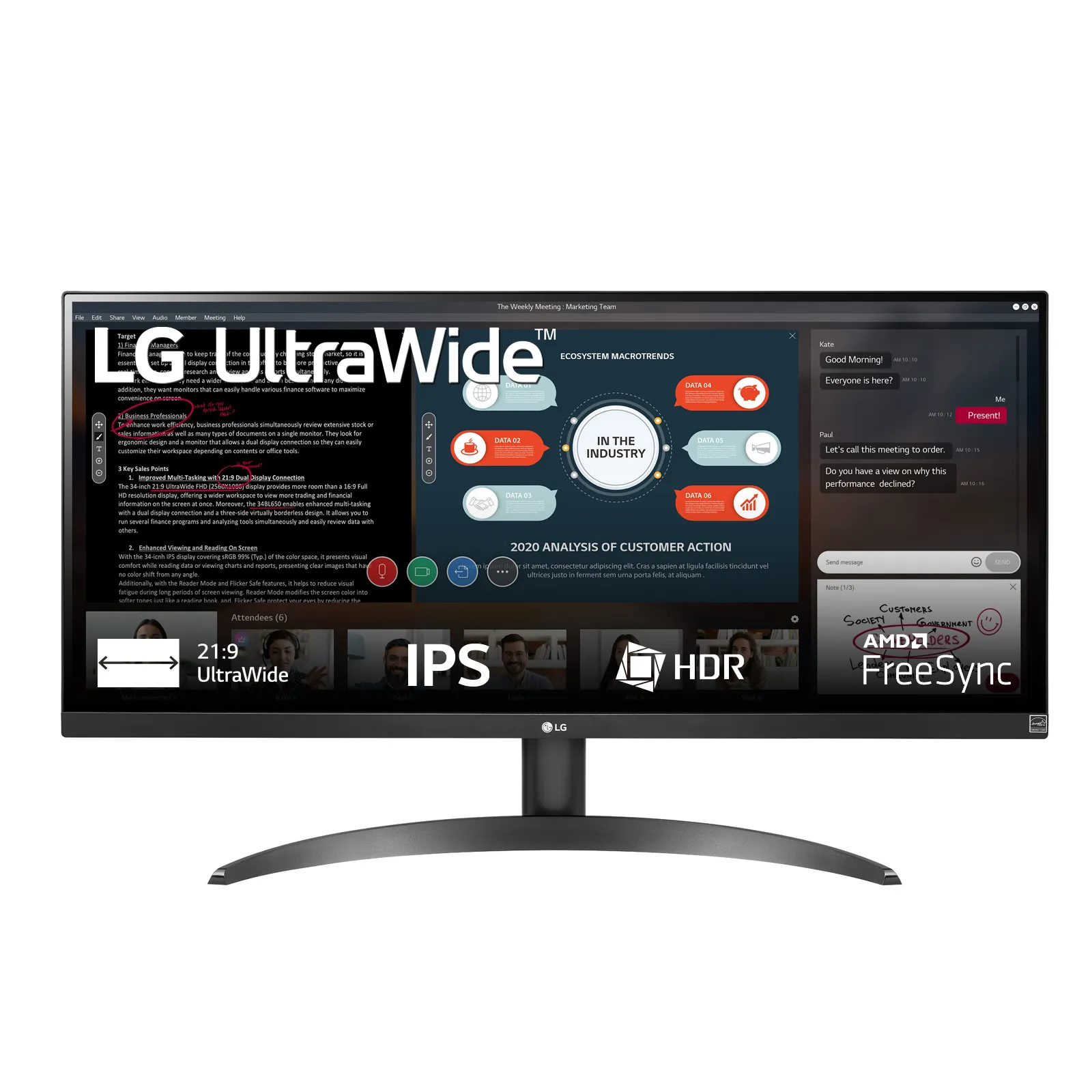 LG 29WP500-B 29p IPS UltraWide FHD 2560x1080 21:9 LG - visuel 1 - hello RSE - Protégez vos yeux